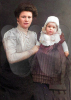 Martha Fröde mit Tochter Charlotte