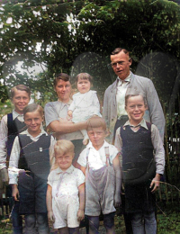 Oskar Richter - Familienfoto mit allen Kindern